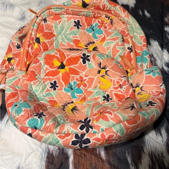 Vera Bradley Bags Vera Bradley Coral Floral Backpack Poshmark